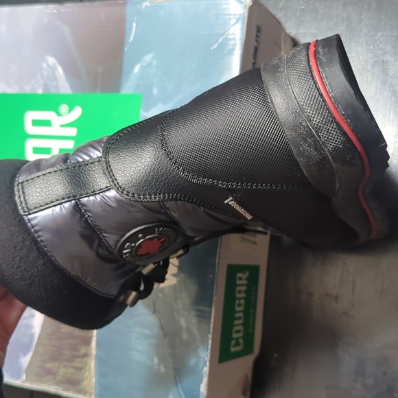 COUGAR Women's Chamonix Winter Bootie Size 8 Waterproof Gunmetal & Black Lace Up - Picture 4 of 10